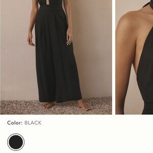 Elegant Black Halter Jumpsuit